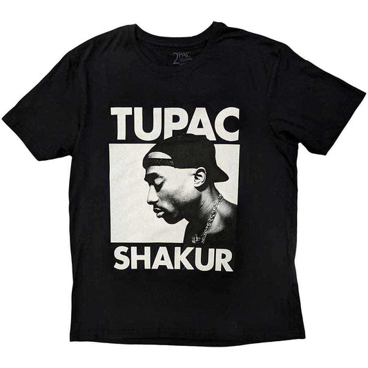 Tupac Unisex T-Shirt: Eyes Closed (Black)