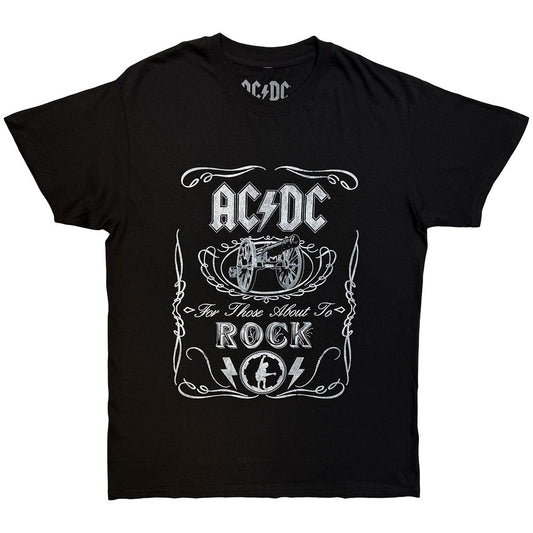 AC/DC Unisex T-Shirt: Cannon Swig Vintage (Black)
