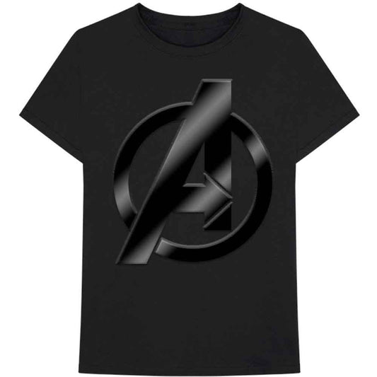 Marvel Comics Unisex T-Shirt: Avengers Logo (Black)
