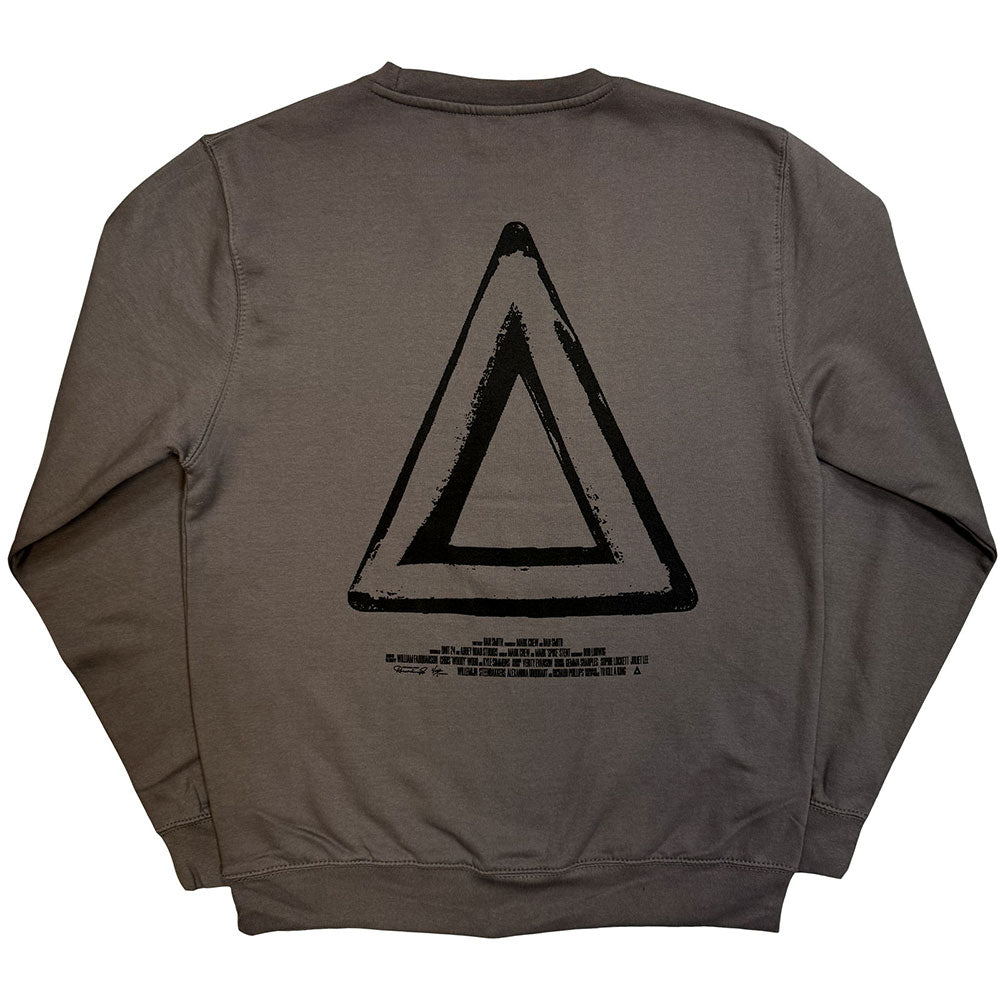 Bastille Unisex Sweatshirt: Repeat Logo (Charcoal Grey) (Back Print) (Ex-Tour)