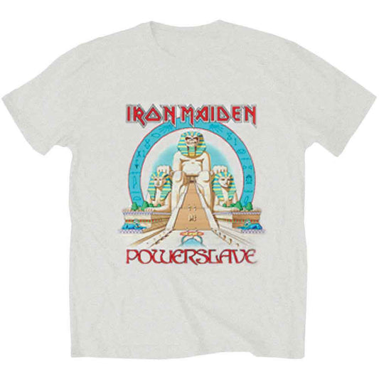 Iron Maiden Unisex T-Shirt: Powerslave Egypt (Heather Grey)