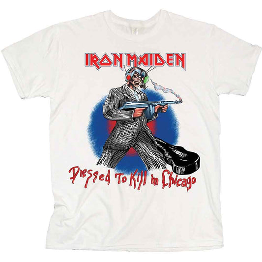 Iron Maiden Unisex T-Shirt: Chicago Mutants (White)