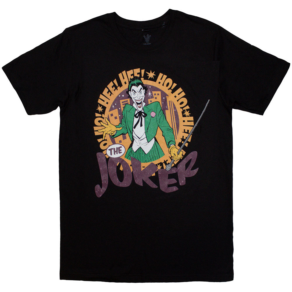 DC Comics Unisex T-Shirt: Hee Hee! Joker (Black)