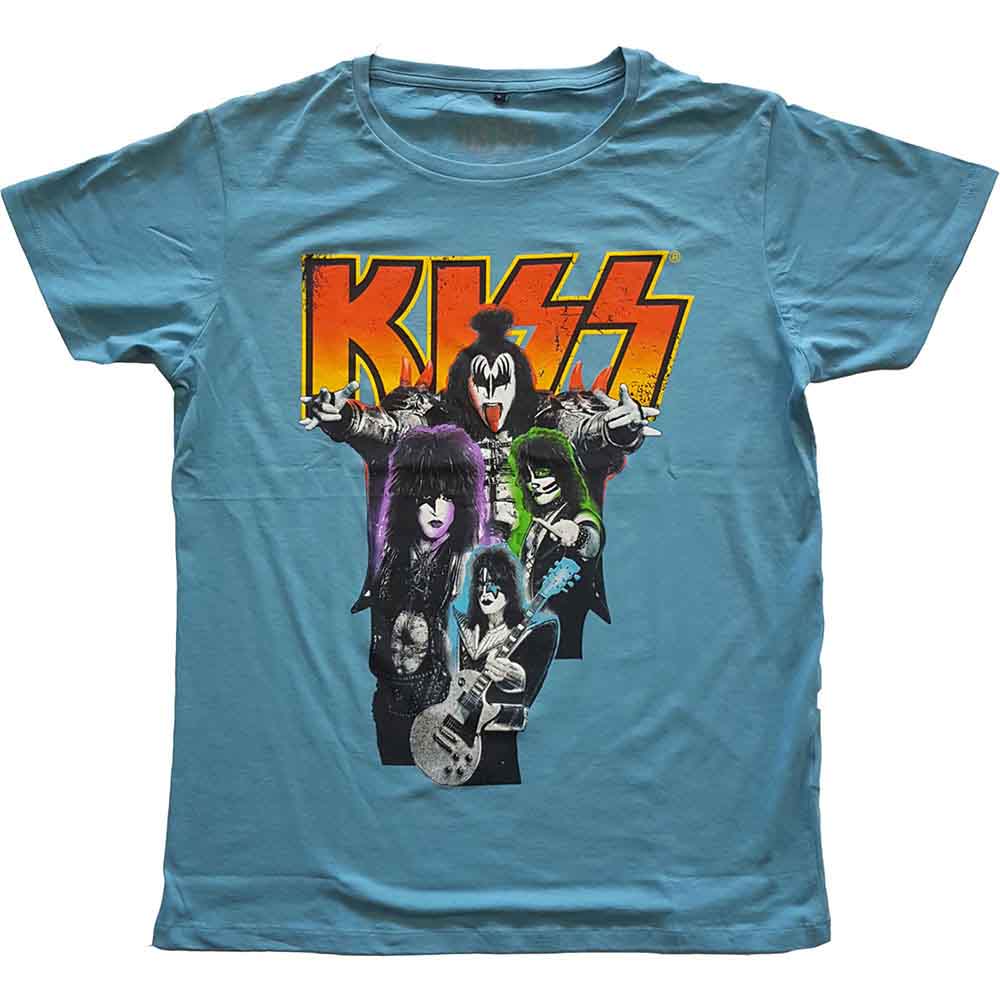 KISS Neon Band Logo T Shirt