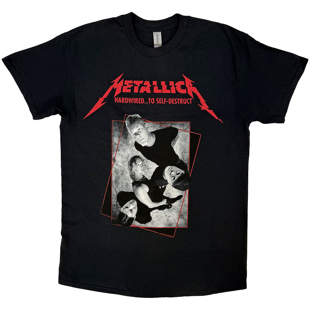 Metallica Unisex T-Shirt: Hardwired Band Concrete (Black)