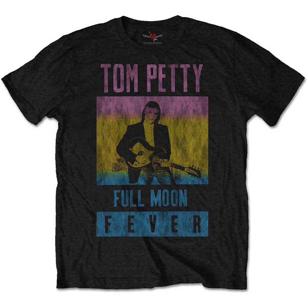 Tom Petty & The Heartbreakers Unisex T-Shirt: Full Moon Fever (Black)