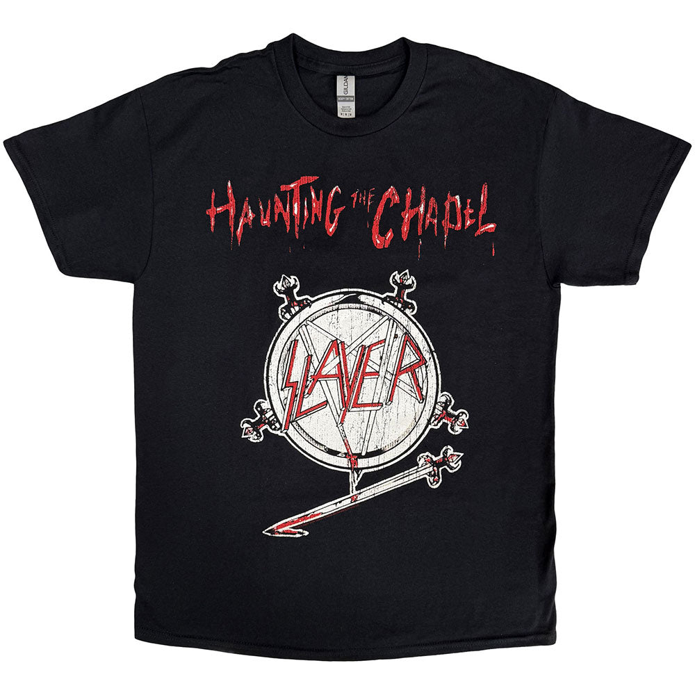 Slayer Unisex T-Shirt: Haunting the Chapel (Black)