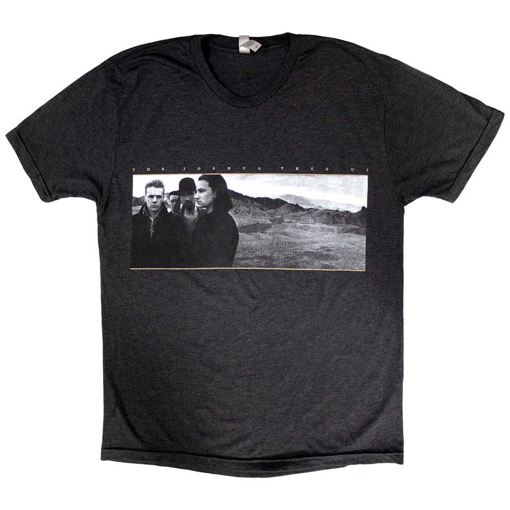 U2 Unisex T-Shirt: Joshua Tree Dates 2017 (Grey) (Back Print & Ex-Tour)
