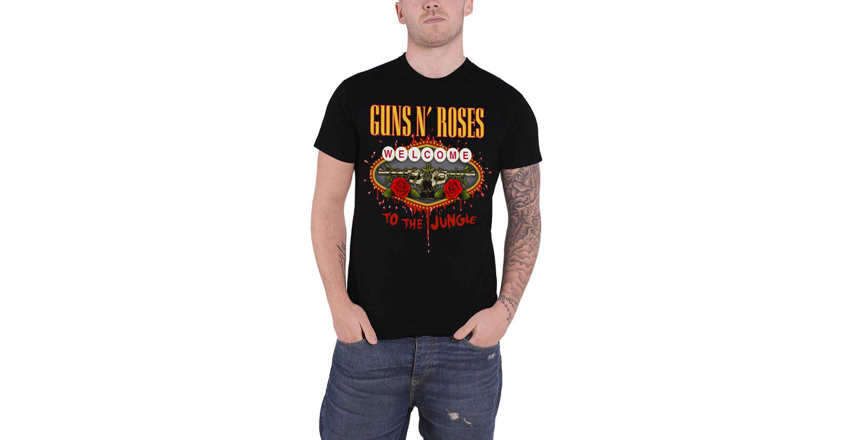 t-shirt metal uomo Guns N' Roses - Welcome To The Jungle - ROCK OFF - GNRTS28MB t-shirt metal uomo Guns N' Roses - Welcome To The Jungle - ROCK OFF - GNRTS28MB