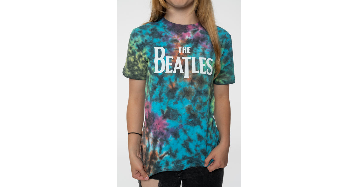 The Beatles Drop T band Logo In Apple Tee The Beatles Drop T band Logo In Apple Tee