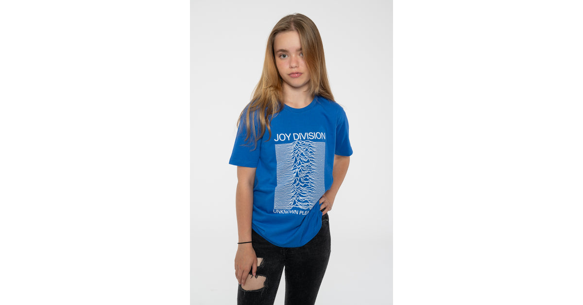 T-Shirt Joy Division Unknown Pleasures Logo Officiel - Denim Unisexe