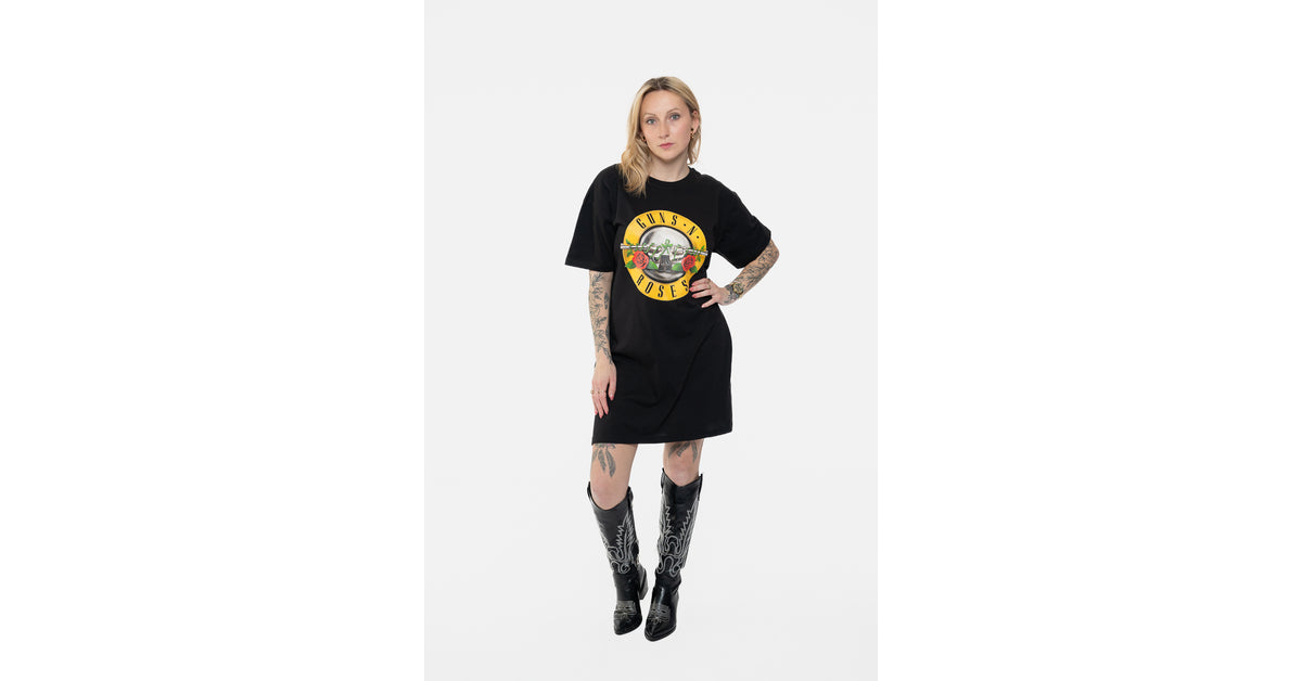 Guns N' Roses Classic Band Logo T Shirt Dress – Paradiso Clothing
