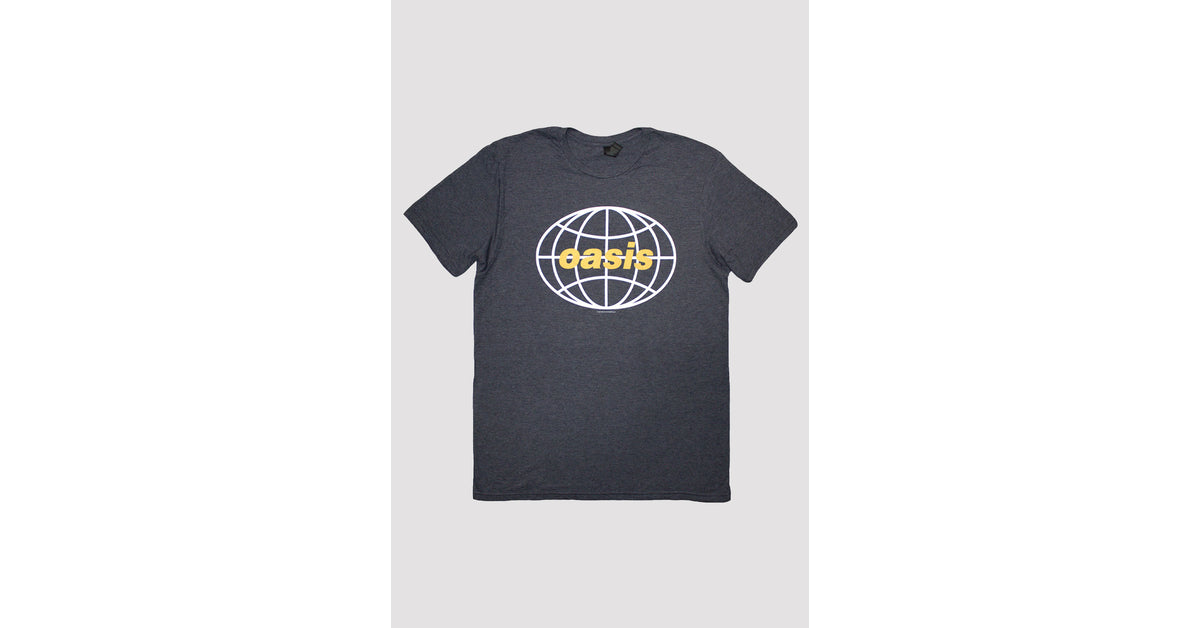 Oasis Globe Band Logo T Shirt – Paradiso Clothing
