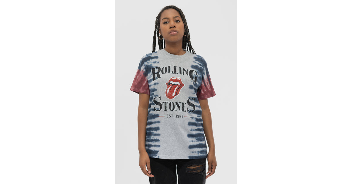 The Rolling Stones T-Shirt Uomo/Donna - Satisfaction Dye Wash, Cotone Morbido, Taglie S-XXL