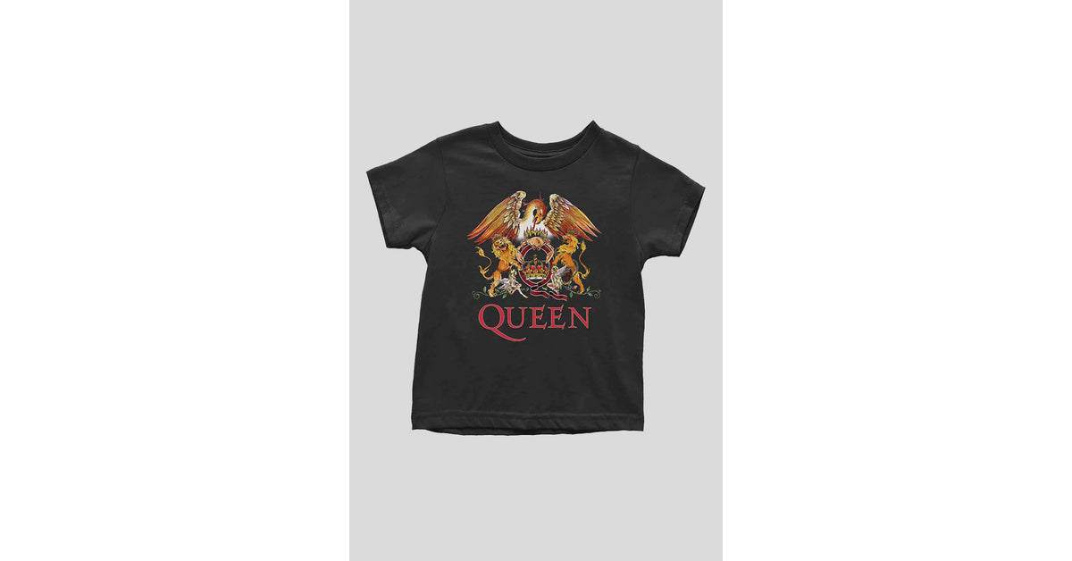 Classic Crest Mens Queen T Shirt QUEEN Band Tour T-Shirt Classic