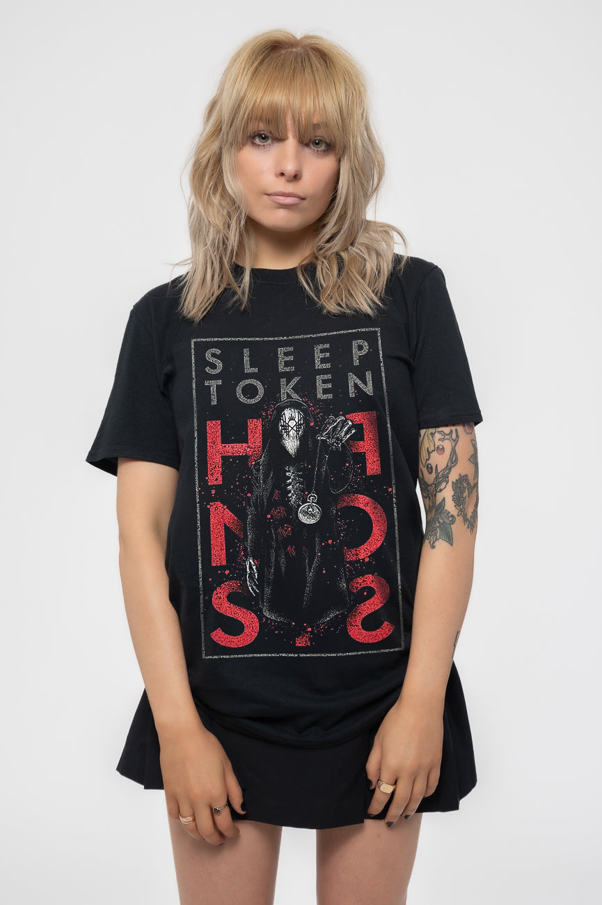 Maglietta Unisex Sleep Token Hypnosis – Band Logo Ufficiale, Nero, Morbido Cotone, Taglie Fino Alla XXL