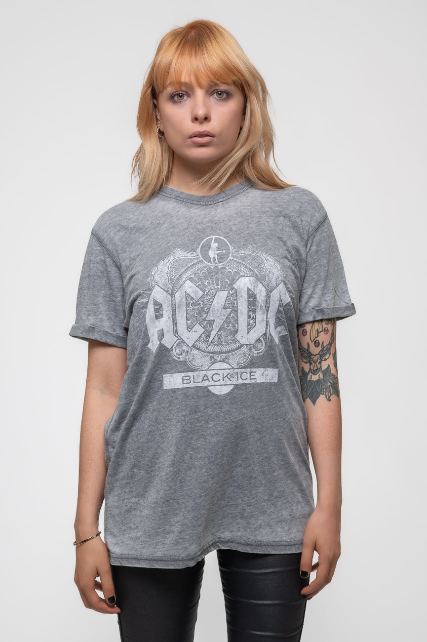AC/DC Black Ice Burnout T Shirt – Paradiso Clothing