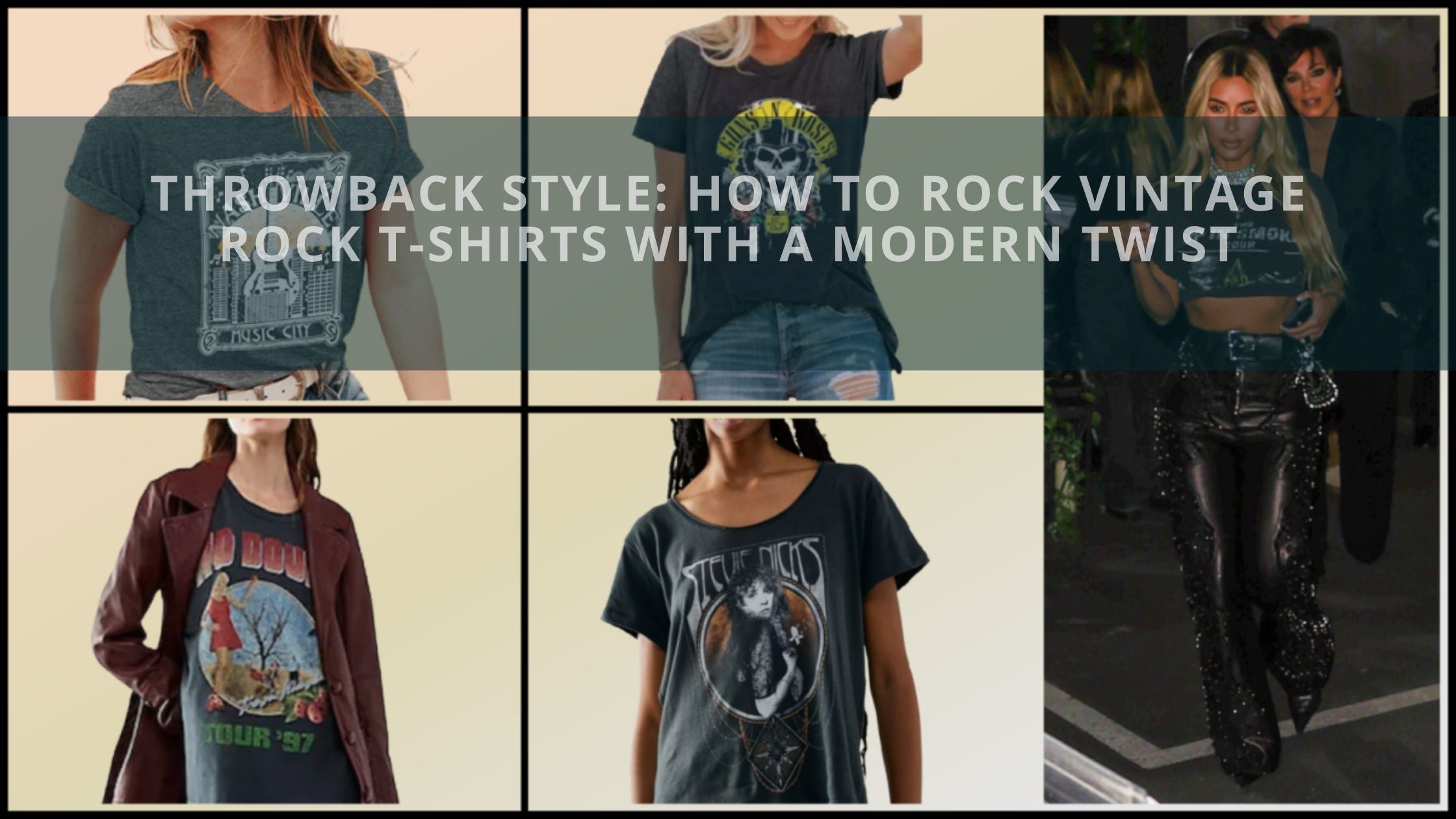 Clothes Made From Rocks Throwback Style: How to Rock Vintage Rock T-Shirts with a Modern Twist ...