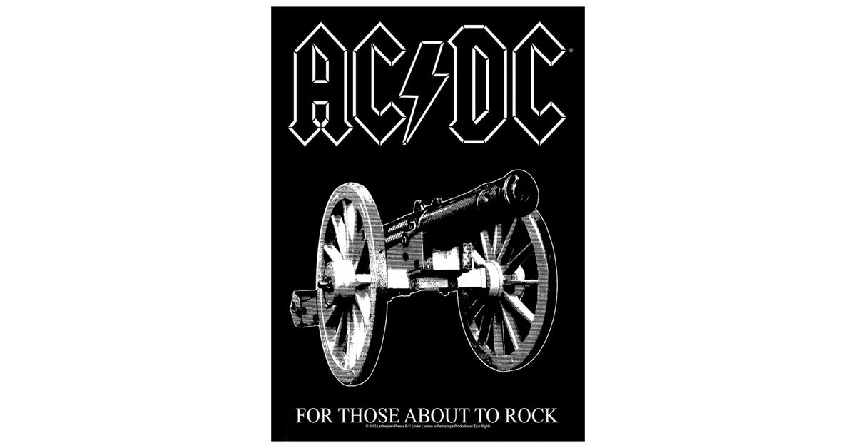 AC/DC For Those About To Rock Back Patch – Paradiso Clothing