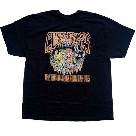 Guns N' Roses Unisex T-Shirt: Illusion Monsters (Black)