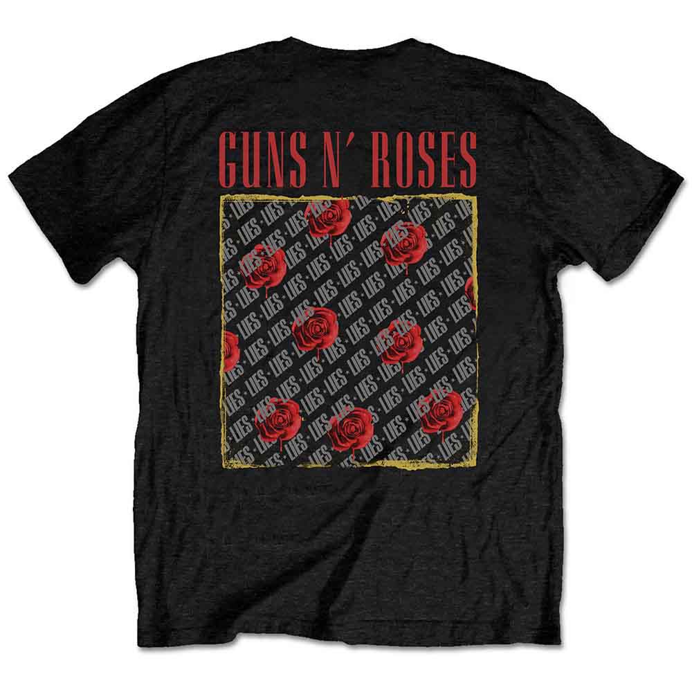 Guns N' Roses Unisex T-Shirt: Lies Repeat/30 Years (Black) (Back Print)