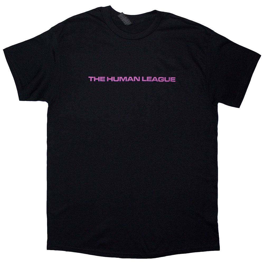 The Human League Unisex T-Shirt: Generations Tour '24 Text (Black) (Back Print & Ex-Tour)
