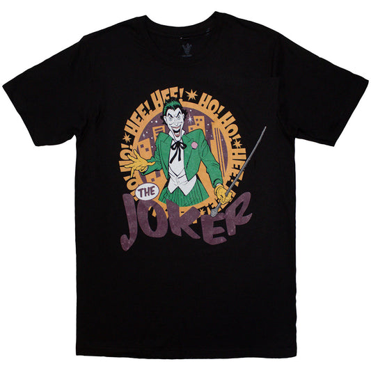 DC Comics Unisex T-Shirt: Hee Hee! Joker (Black)