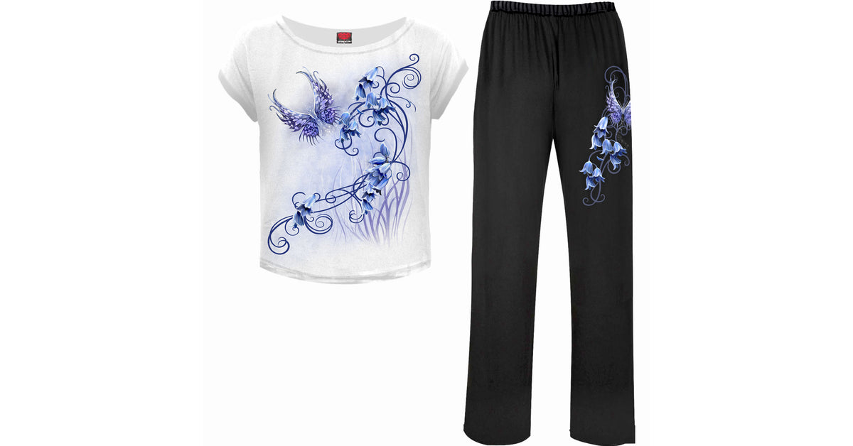 Spiral - BLUEBELL FAIRY - 4pc Gothic Pyjama Set – Paradiso Clothing
