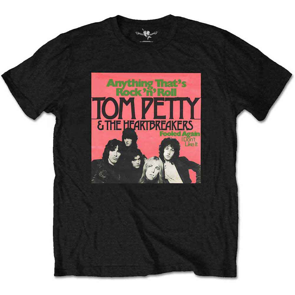Tom Petty & The Heartbreakers Unisex T-Shirt: Anything (Black)