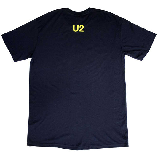 U2 Unisex T-Shirt: EU Stars 2018 (Navy Blue) (Ex-Tour)