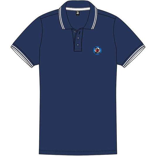 The Who Unisex Polo Shirt: Target Logo (Navy Blue)