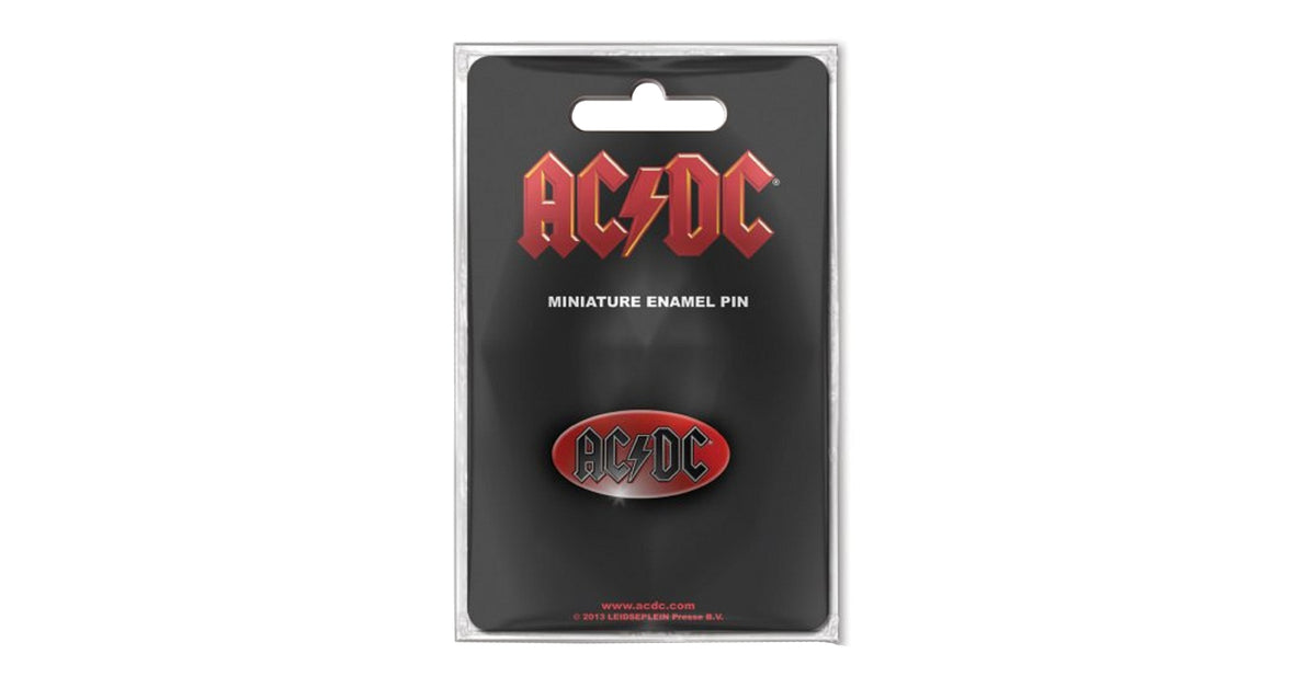 AC/DC Oval Logo new Official Pin Badge – Paradiso Clothing