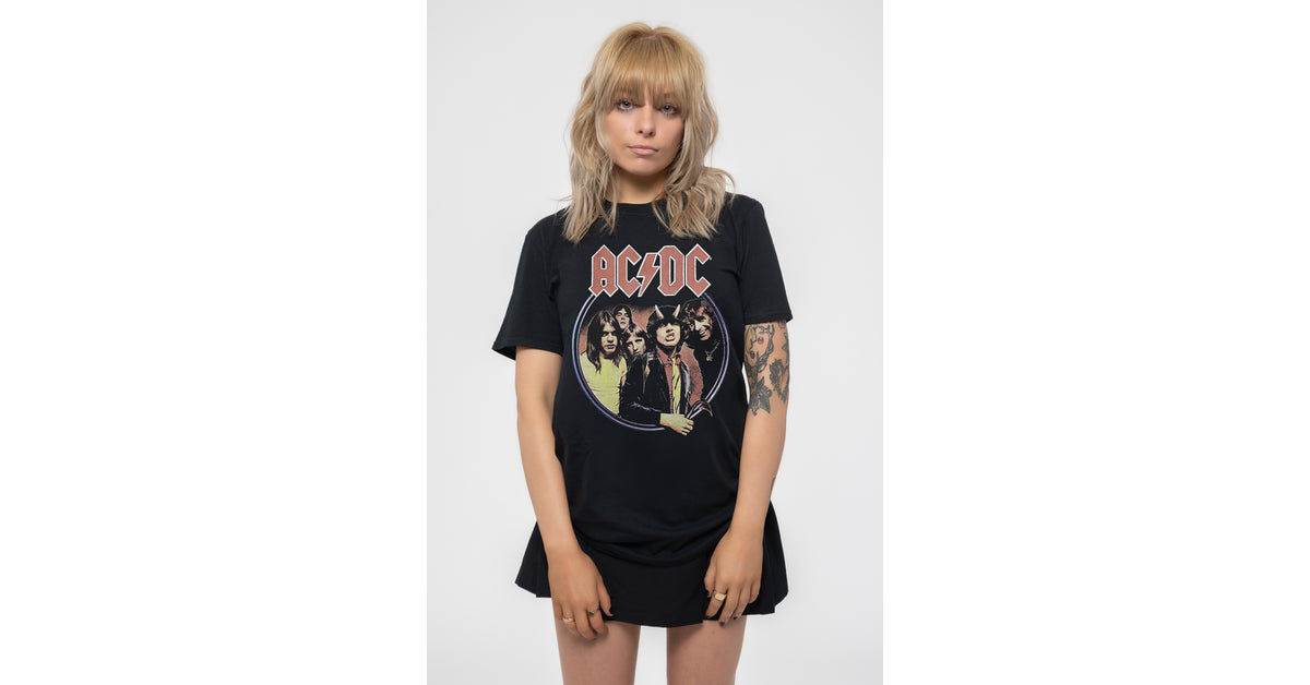 AC/DC Highway To Hell Circle Womens Skinny Fit T Shirt – Paradiso Clothing