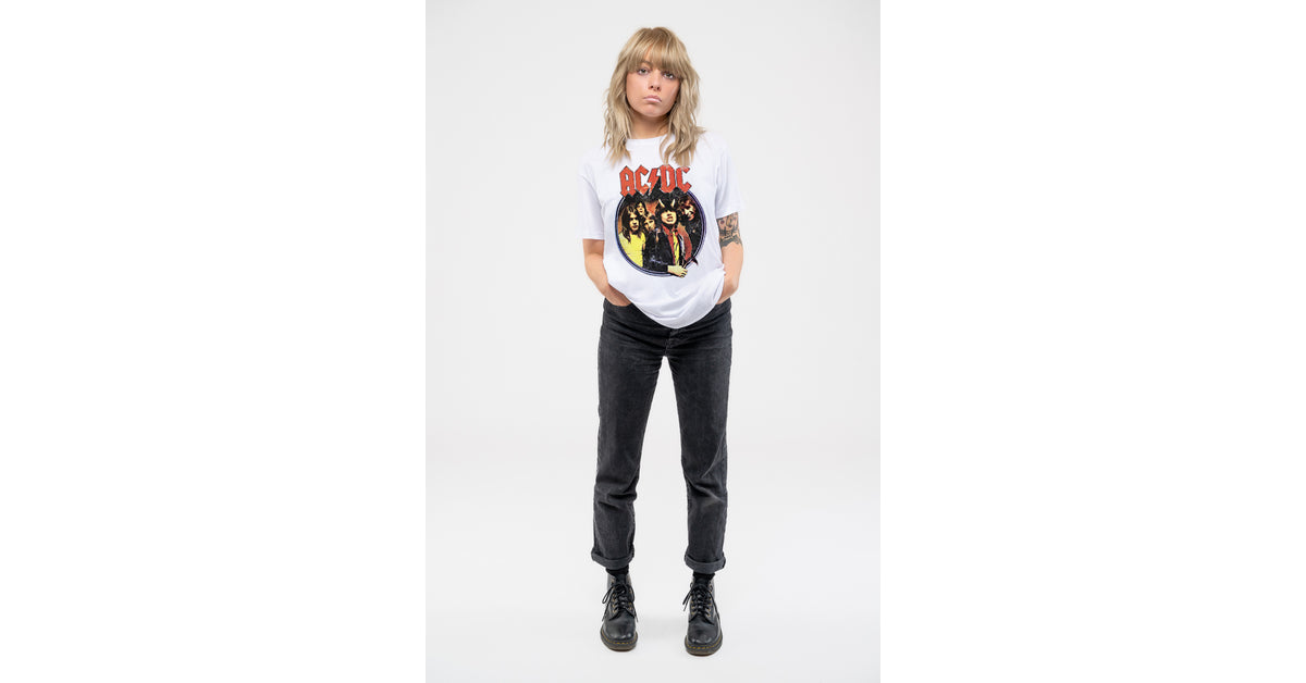 AC/DC Highway To Hell Circle Skinny Fit T Shirt – Paradiso Clothing