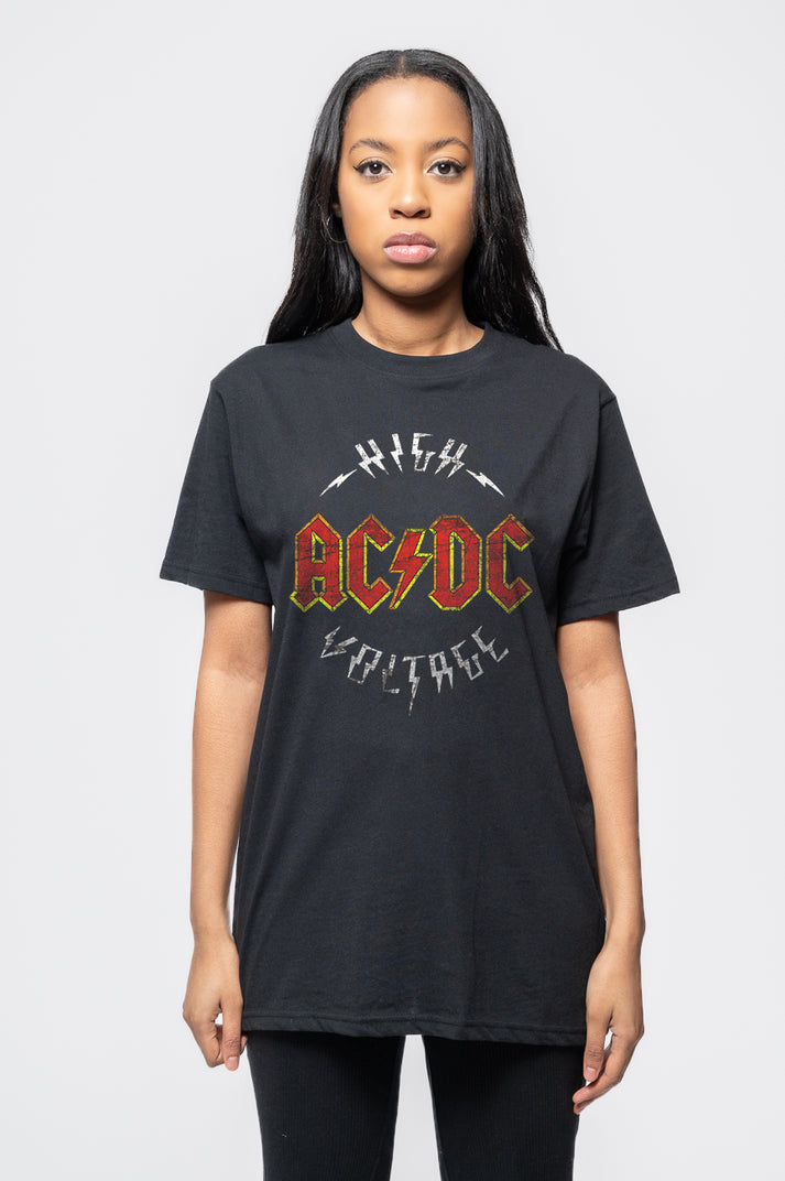 AC/DC High Voltage Distressed Print T Shirt – Paradiso Clothing