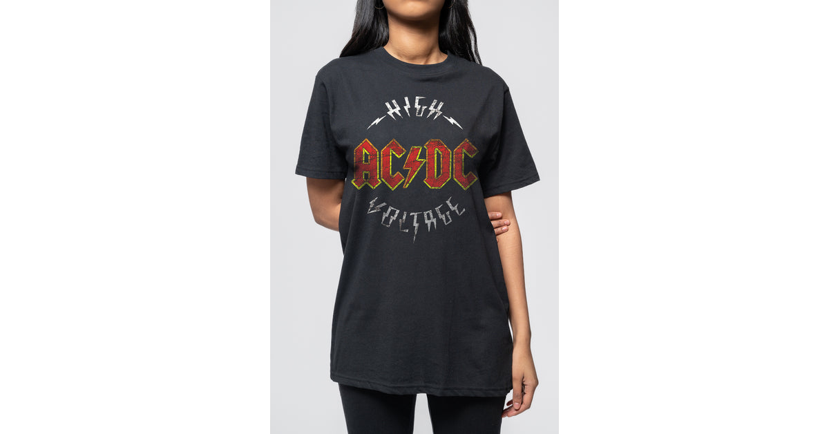 AC/DC High Voltage Distressed Print T Shirt – Paradiso Clothing