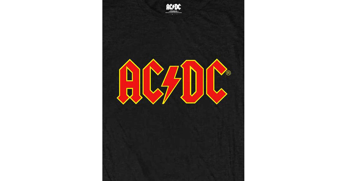 AC/DC Classic Band Logo Skinny Fit T Shirt – Paradiso Clothing