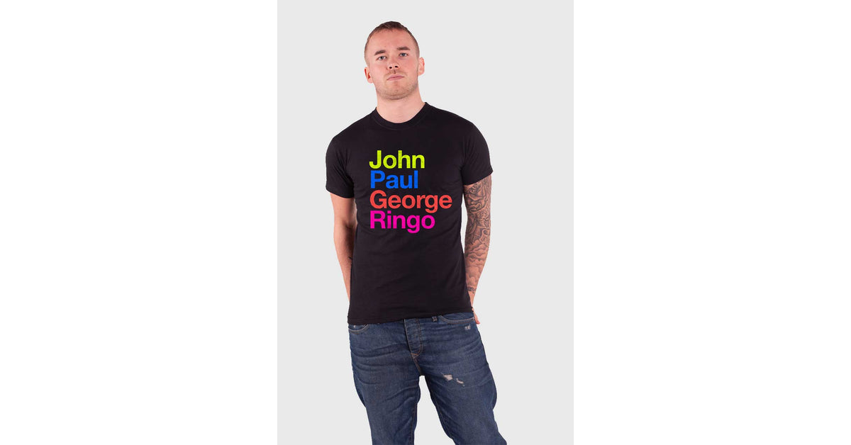 The Beatles John Paul George Ringo Suit Colours Tee – Paradiso Clothing
