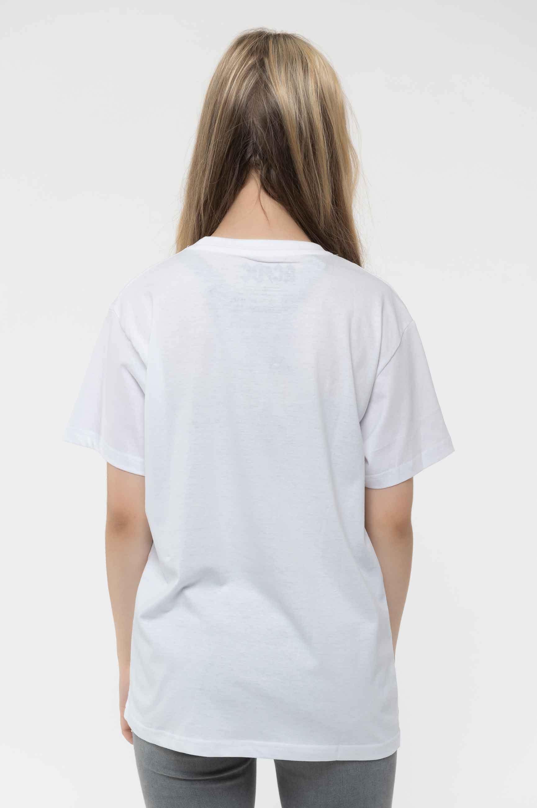 Billie Eilish Official Logo T-Shirt - Unisex Bling Tee In White, Size M