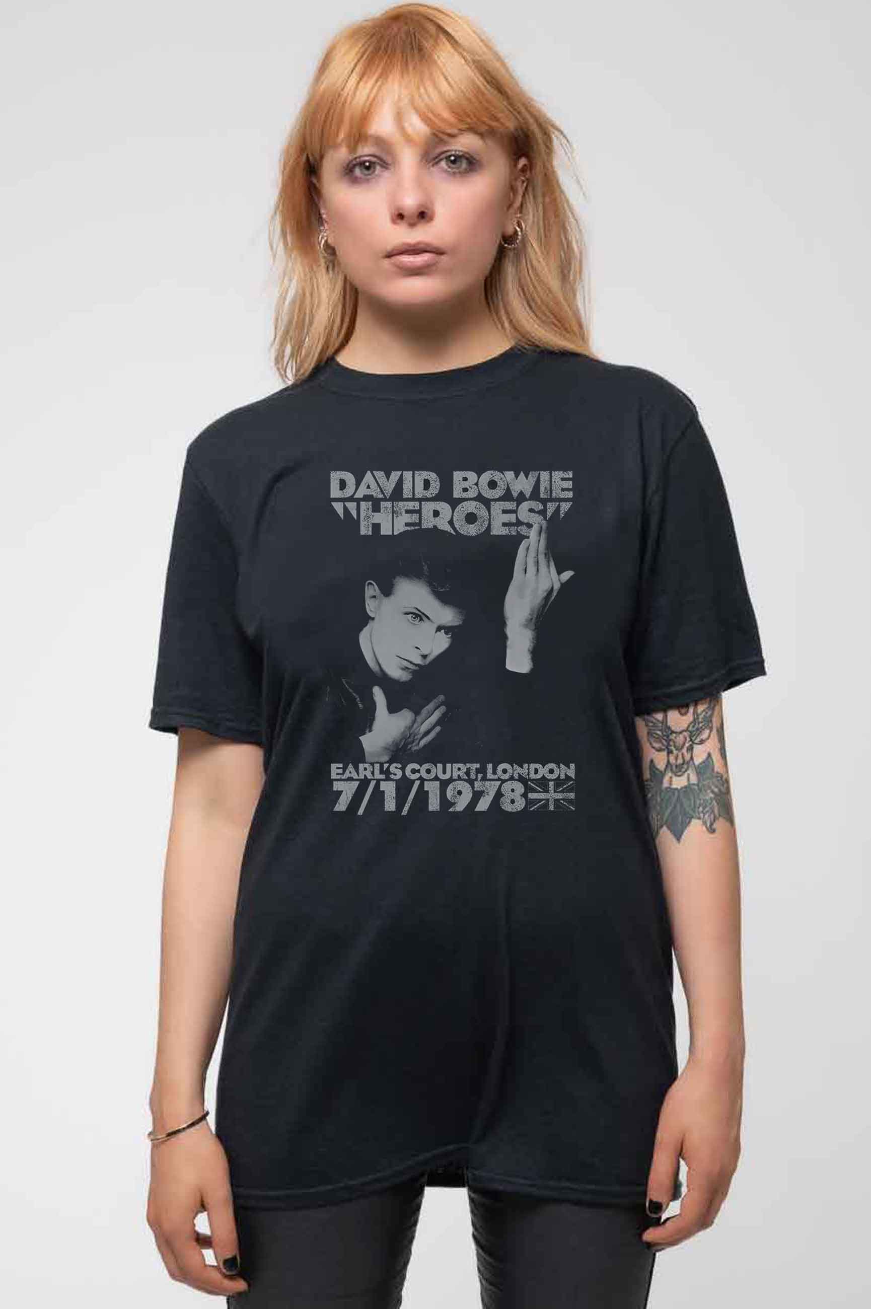 David Bowie Heroes Earls Court 1978 T Shirt – Paradiso Clothing