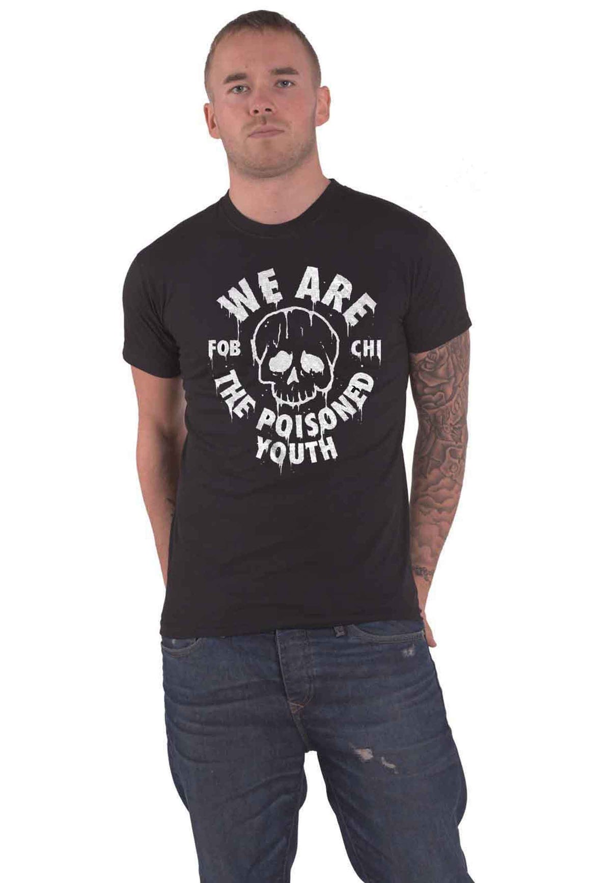 Fall Out Boy Unisex T-Shirt: Poisoned Youth (Black)