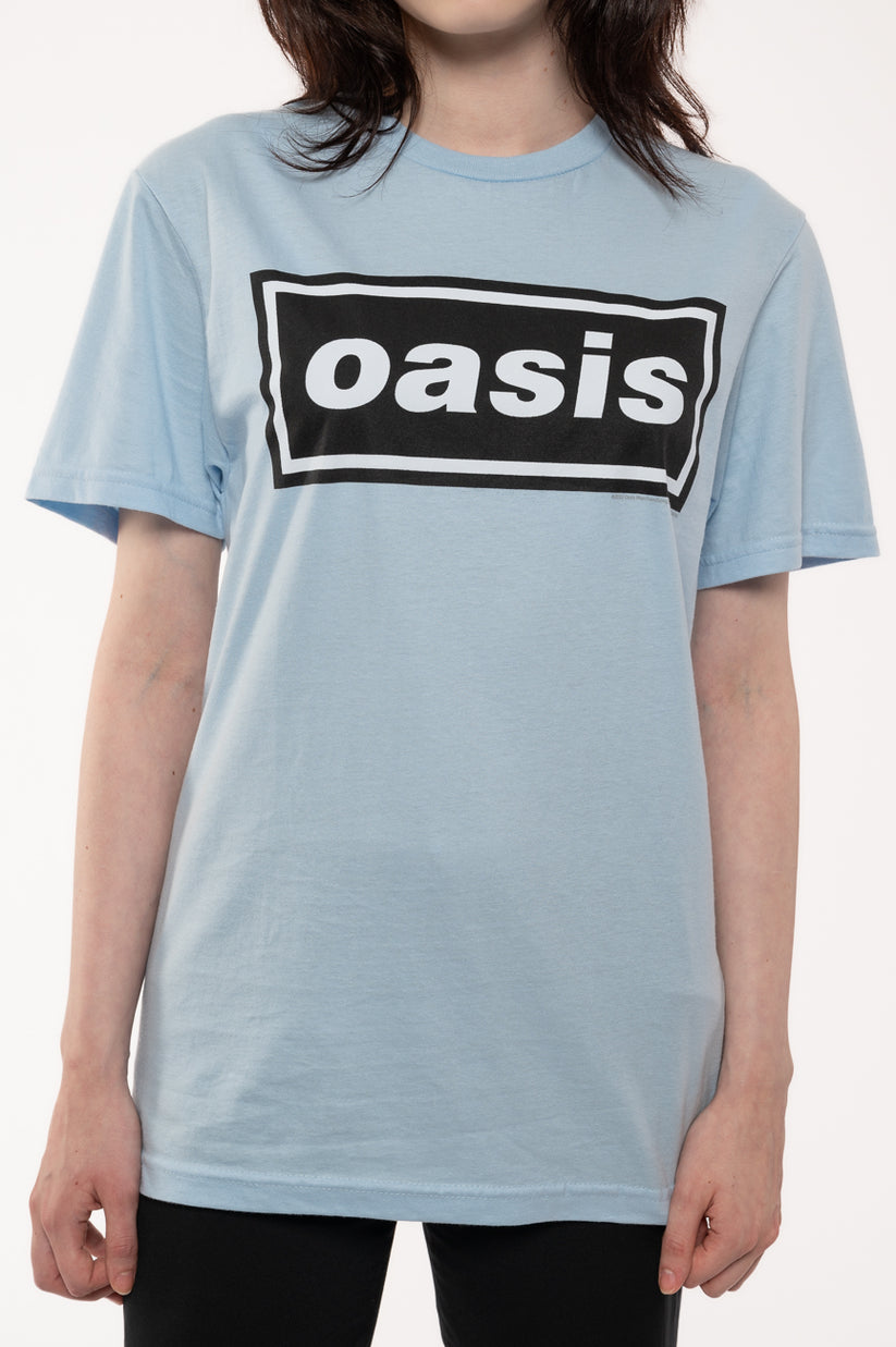 T-shirt Oasis Logo Decca UFFICIALE Donna Skinny Sicuramente Forse - Foto 4