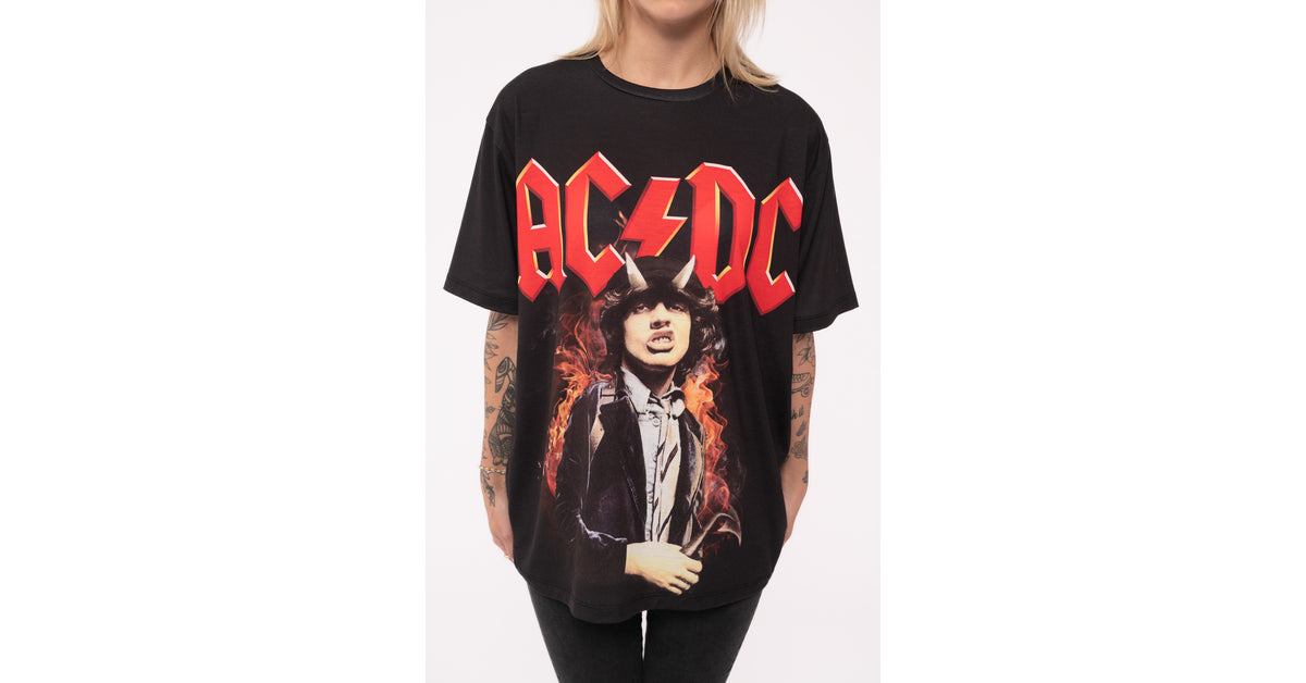 AC/DC Angus Highway To Hell Sublimation Print T Shirt – Paradiso Clothing
