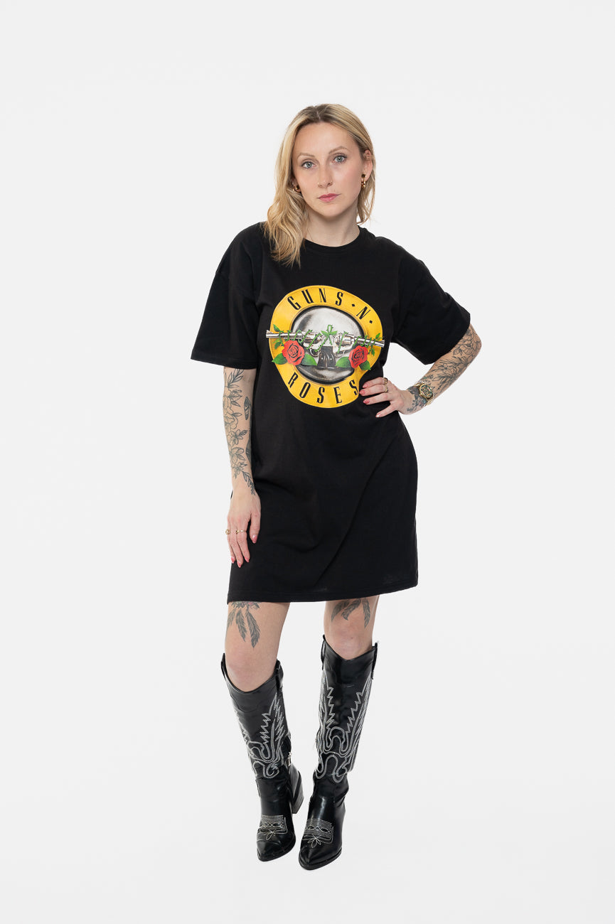 Guns N' Roses Classic Band Logo T Shirt Dress – Paradiso Clothing