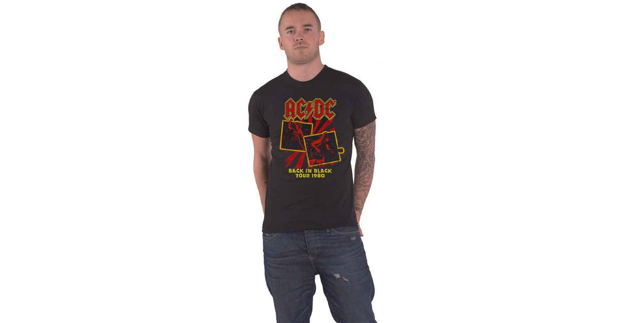 AC/DC Back in Black Tour 1980 T Shirt – Paradiso Clothing