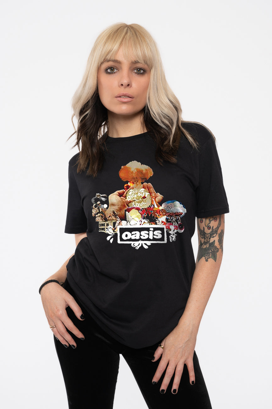 Oasis Dig Out Your Soul Atomic Collage T Shirt – Paradiso Clothing