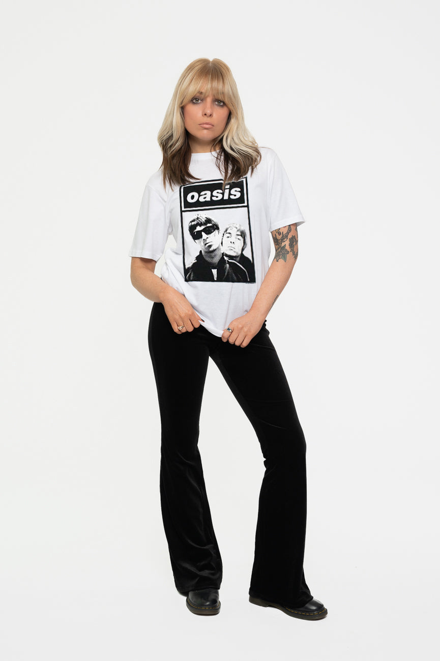 OASIS Noel&Liam Boxed Photo　オフィシャル Tシャツ ROCK OFF 【公式新品】 OASIS - NOEL & LIAM BOXED PHOTO オアシスT