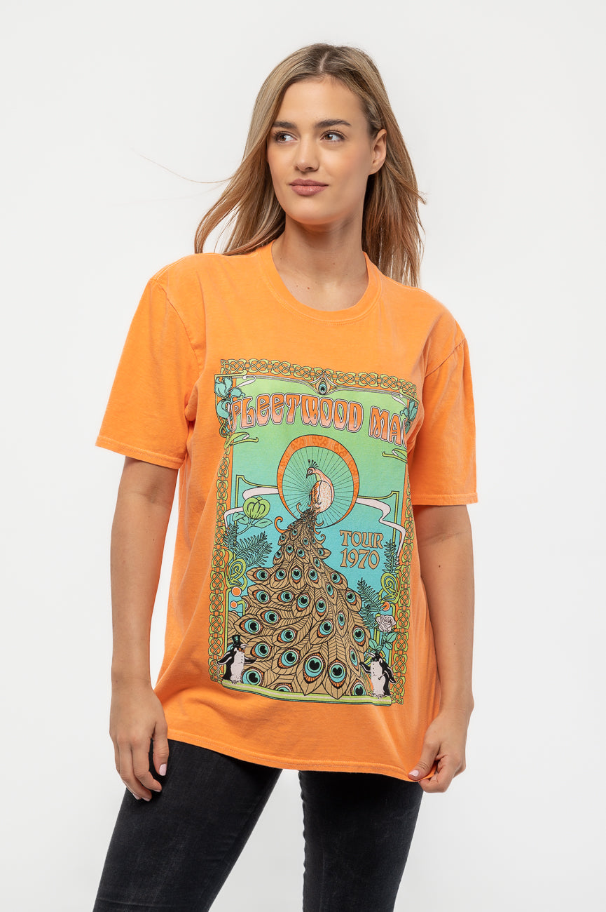 Fleetwood Mac 1970 Tour Peacock T Shirt – Paradiso Clothing