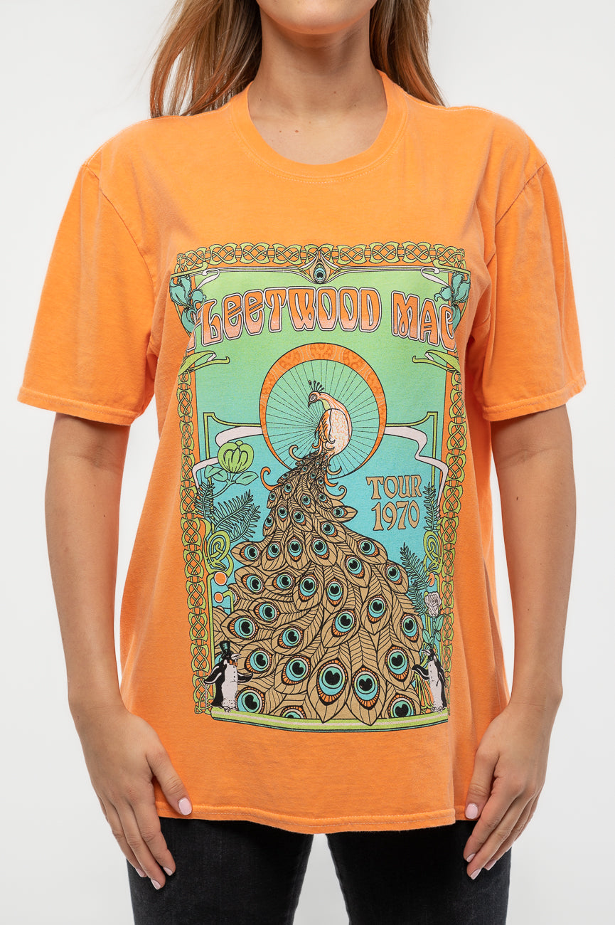 Fleetwood Mac 1970 Tour Peacock T Shirt – Paradiso Clothing