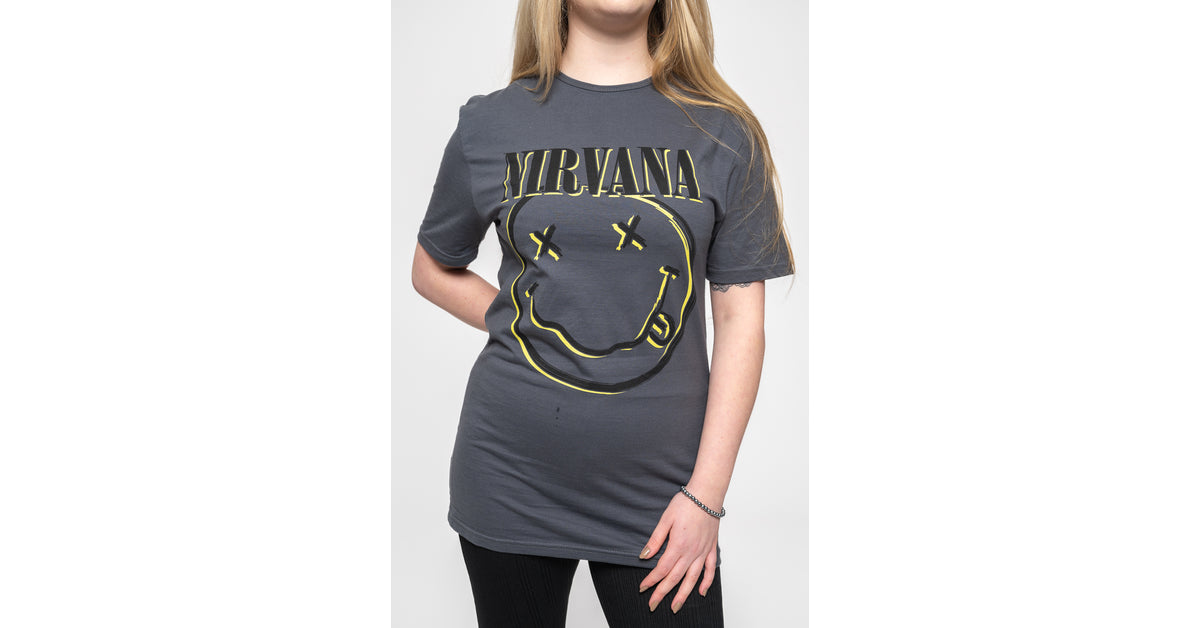 Nirvana Inverse Grunge Smile T Shirt – Paradiso Clothing